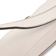 Christian Dior White Leather Saddle Handbag 01RU1003 177577