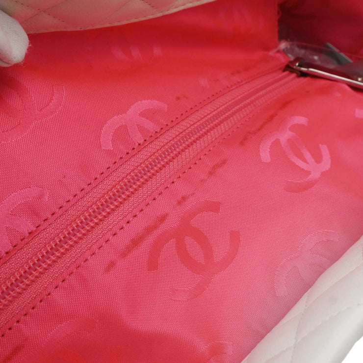 Chanel White Calfskin Cambon Ligne Tote Handbag 177583