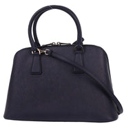 Prada Navy Leather Promenade 2way Shoulder Handbag 231 177589