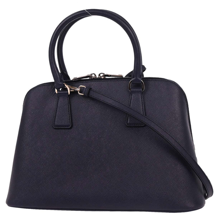 Prada Navy Leather Promenade 2way Shoulder Handbag 231 177589