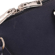 Prada Navy Leather Promenade 2way Shoulder Handbag 231 177589
