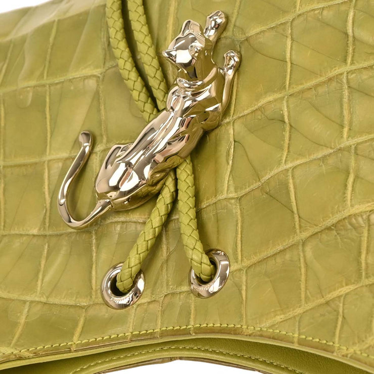 Cartier Green Crocodile Handbag EUKC 177594