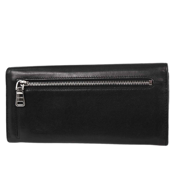 Miu Miu Black Long Wallet 5MH379 177597