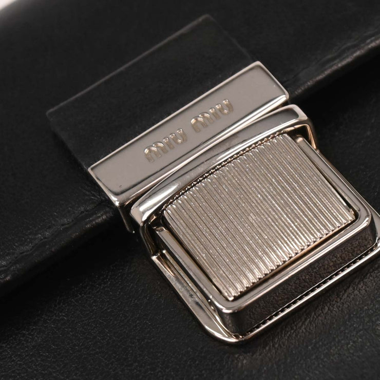 Miu Miu Black Long Wallet 5MH379 177597