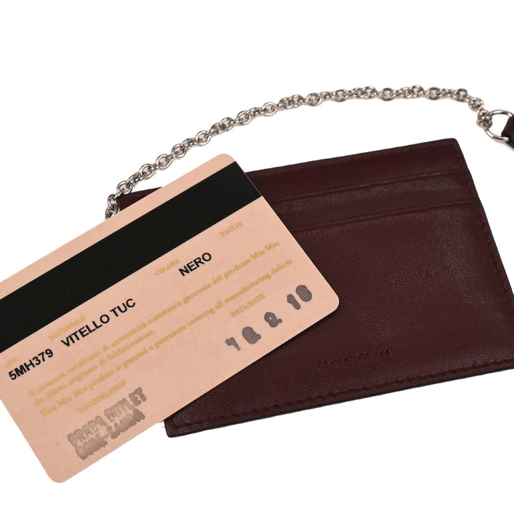 Miu Miu Black Long Wallet 5MH379 177597