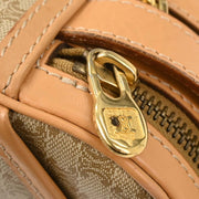 Celine Beige PVC Macadam Shoulder Bag M14 177601