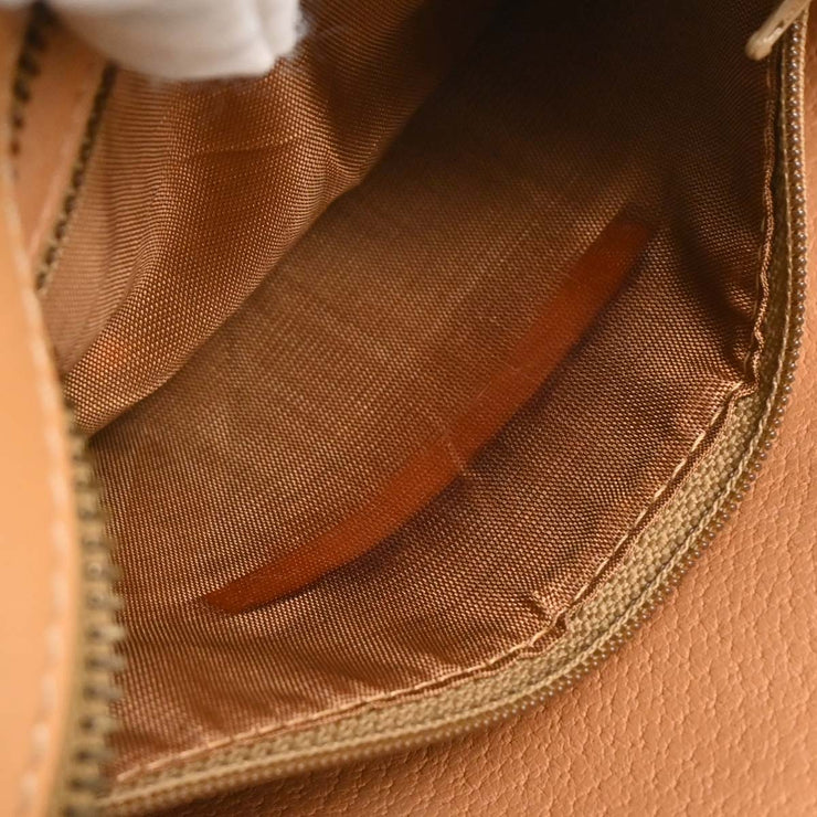 Celine Beige PVC Macadam Shoulder Bag M14 177601