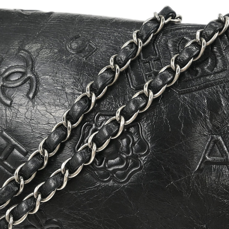 Chanel Black Calfskin Icon Shoulder Bag 177604