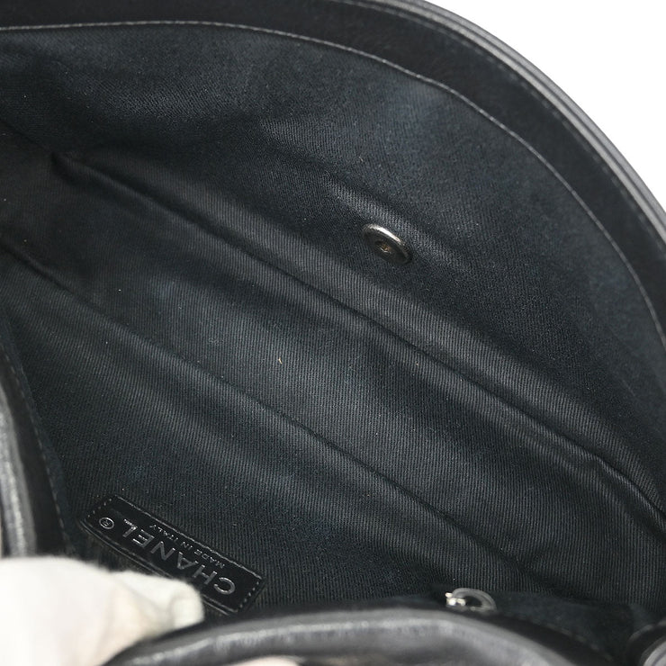 Chanel Black Calfskin Icon Shoulder Bag 177604