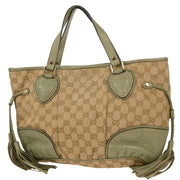 Gucci Beige Canvas GG Tote Handbag 211955 001013 177606