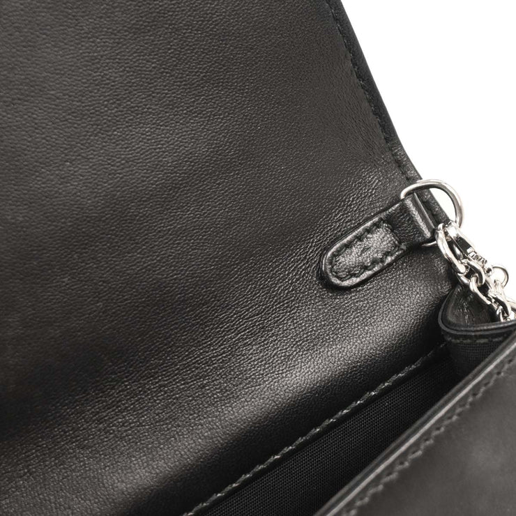 Christian Dior Black Lambskin Lady Dior Cannage Shoulder 11-MA-0134 177610