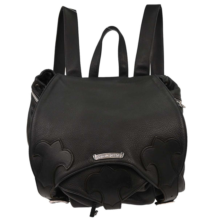 Chrome Hearts Black Leather Gunslinger Backpack 177611