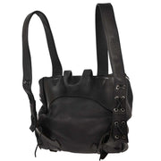 Chrome Hearts Black Leather Gunslinger Backpack 177611