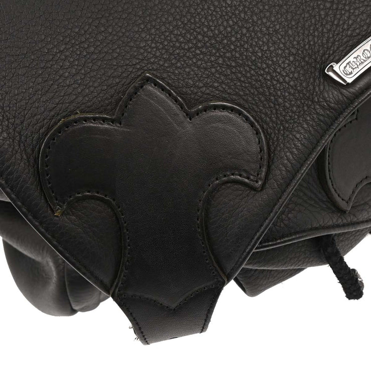 Chrome Hearts Black Leather Gunslinger Backpack 177611