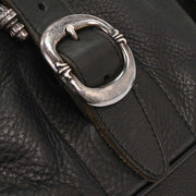 Chrome Hearts Black Leather Gunslinger Backpack 177611