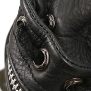 Chrome Hearts Black Leather Gunslinger Backpack 177611