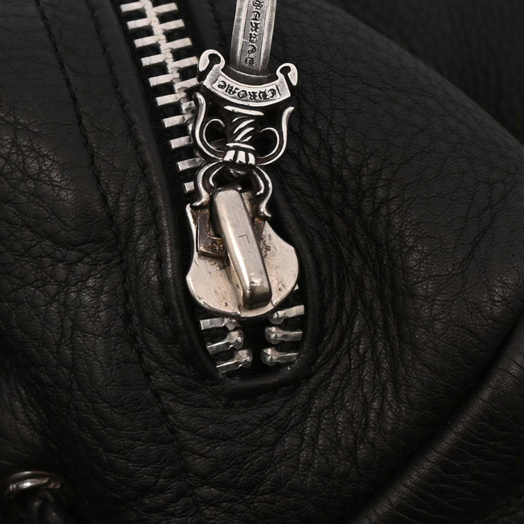 Chrome Hearts Black Leather Gunslinger Backpack 177611