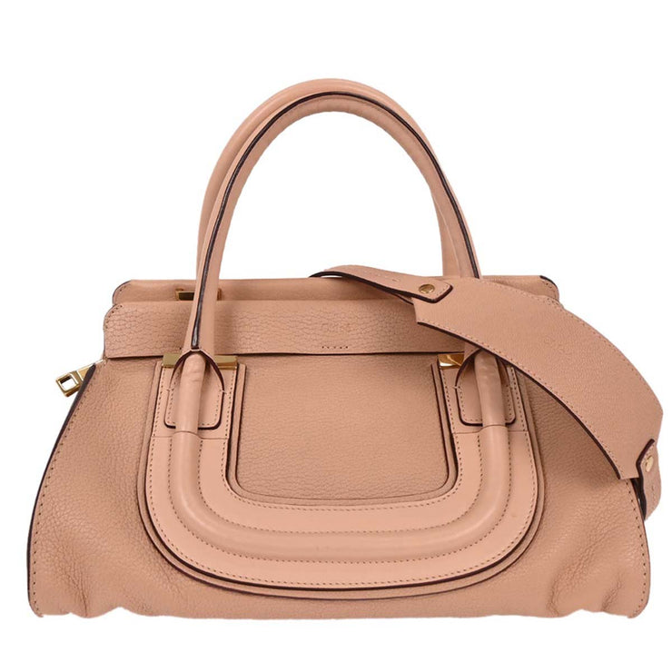 Chloe Beige Leather Everston 2way Shoulder Handbag 177617