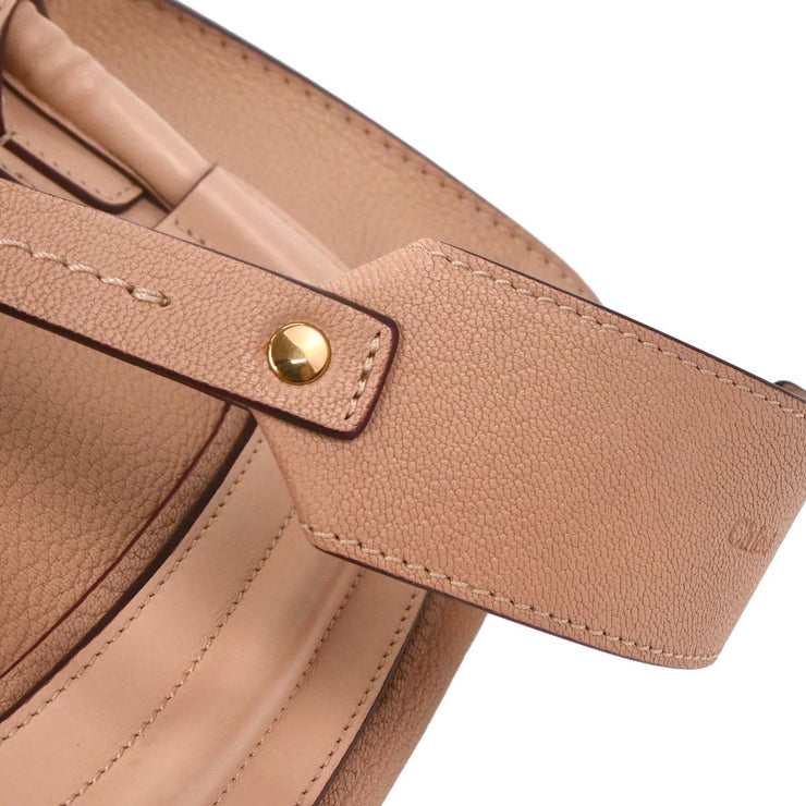 Chloe Beige Leather Everston 2way Shoulder Handbag 177617