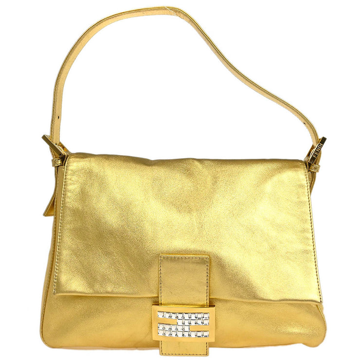 Fendi Gold Lambskin Mamma Baguette Handbag 2211 26325 009 177618