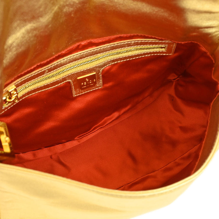 Fendi Gold Lambskin Mamma Baguette Handbag 2211 26325 009 177618
