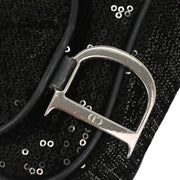 Christian Dior Black Velvet Sequins Handbag 01-RU-0035 177626