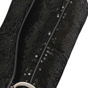 Christian Dior Black Velvet Sequins Handbag 01-RU-0035 177626