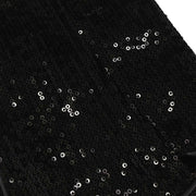 Christian Dior Black Velvet Sequins Handbag 01-RU-0035 177626