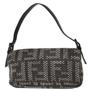 Fendi Gray Felt Zucca Baguette Handbag 2201-8BR600-WZP-089 177627