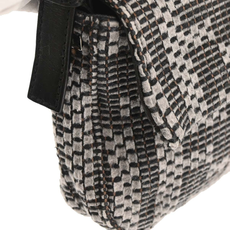 Fendi Gray Felt Zucca Baguette Handbag 2201-8BR600-WZP-089 177627