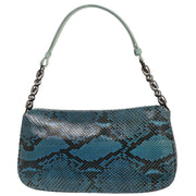 Christian Dior Turquoise Blue Python Malice Handbag MA-0020 177637