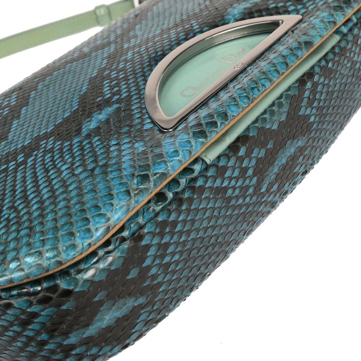 Christian Dior Turquoise Blue Python Malice Handbag MA-0020 177637