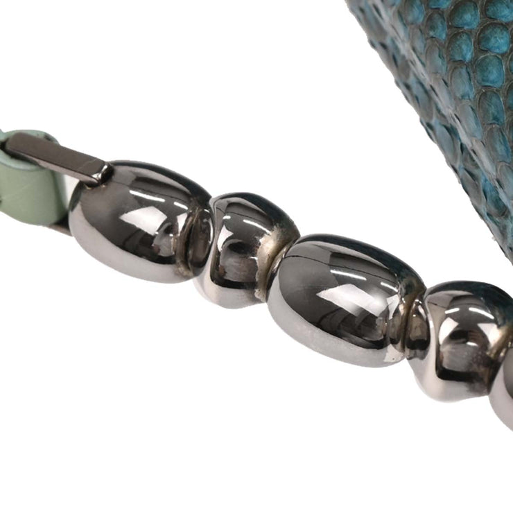 Christian Dior Turquoise Blue Python Malice Handbag MA-0020 177637