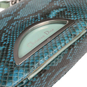 Christian Dior Turquoise Blue Python Malice Handbag MA-0020 177637