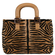 Fendi Brown Pony Hair Handbag 177640