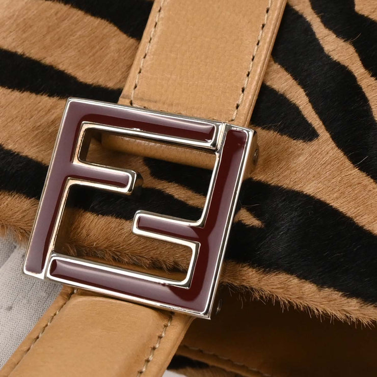 Fendi Brown Pony Hair Handbag 177640