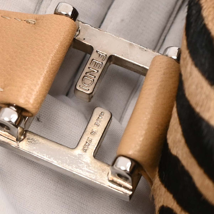 Fendi Brown Pony Hair Handbag 177640