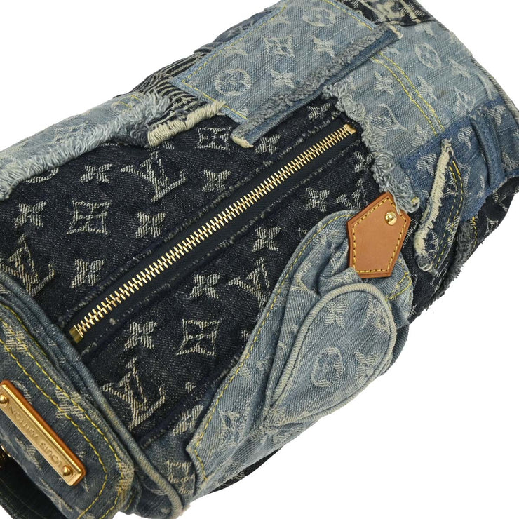 Louis Vuitton Blue Monogram Denim Patchwork Speedy 30 M95380 TH2007 177646