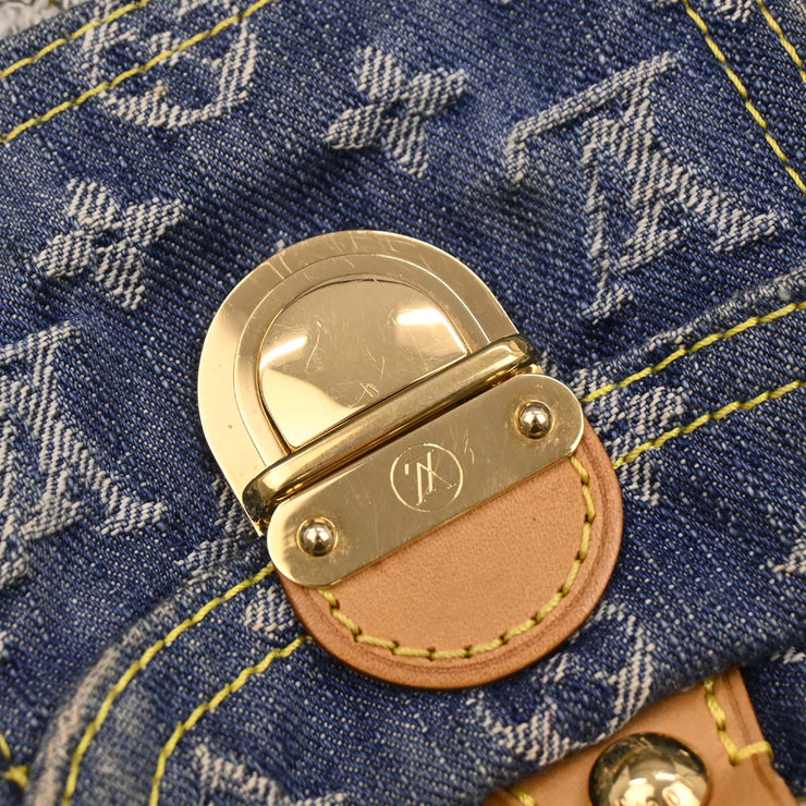 Louis Vuitton Blue Monogram Denim Patchwork Speedy 30 M95380 TH2007 177646