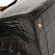 Celine Black Crocodile Handbag 177647