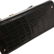 Celine Black Crocodile Handbag 177647
