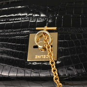 Celine Black Crocodile Handbag 177647