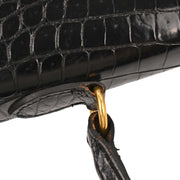 Celine Black Crocodile Handbag 177647