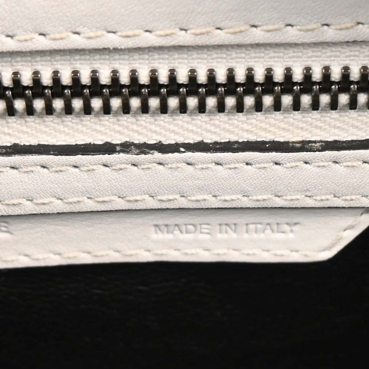 Celine White Leather Micro Luggage Tote Bag W-ZP-0182 177648