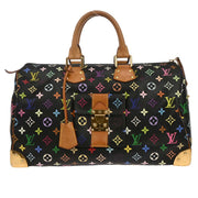 Louis Vuitton Black Monogram Multicolor Speedy 40 Handbag M93217 CE2133 177649