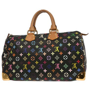 Louis Vuitton Black Monogram Multicolor Speedy 40 Handbag M93217 CE2133 177649