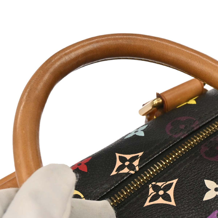 Louis Vuitton Black Monogram Multicolor Speedy 40 Handbag M93217 CE2133 177649
