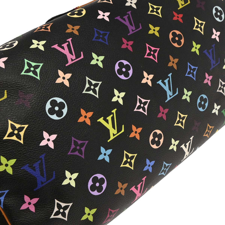 Louis Vuitton Black Monogram Multicolor Speedy 40 Handbag M93217 CE2133 177649