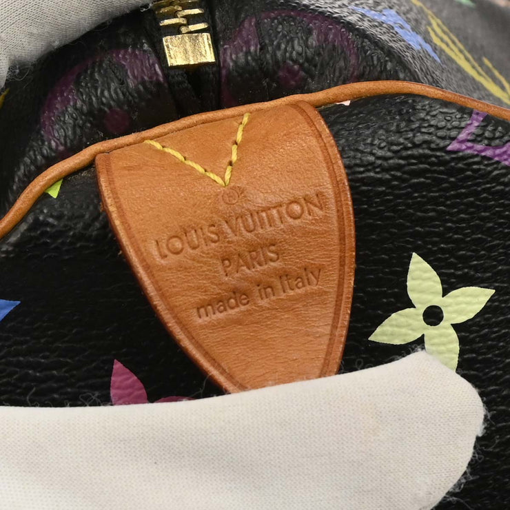 Louis Vuitton Black Monogram Multicolor Speedy 40 Handbag M93217 CE2133 177649