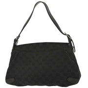 Gucci Black Horsebit GG Handbag 114915 002058 177650